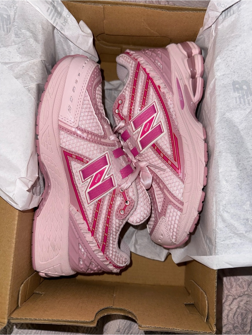 New Balance 1906 Pink, Kids size 4, women’s size 5.5